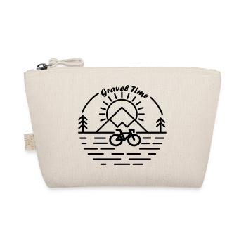 Gravel Time Line Art Logo - Organic Pouch - nature - Front