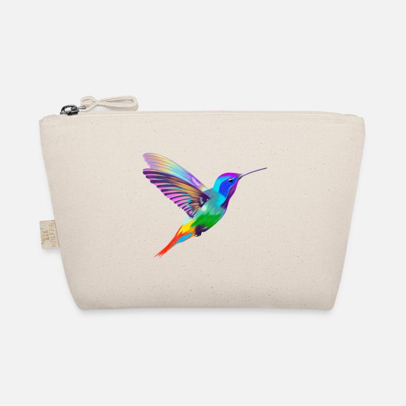 Ein wunderschöner Kolibri in knalligen Farben Bio-Täschchen