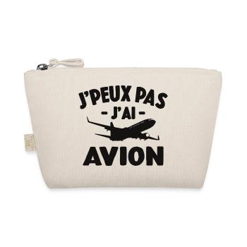 Je Peux Pas J'ai Avion Cadeau D'avion Pour Pilote - Trousse biologique - nature - Devant