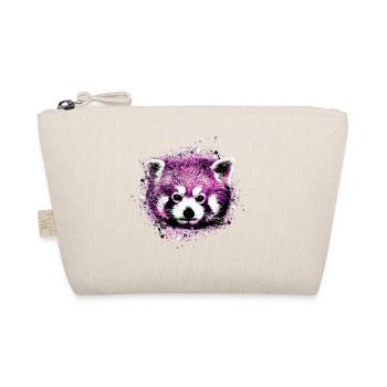 Red panda, graffiti, painting, panda bear, bear, pink - Organic Pouch - nature - Front