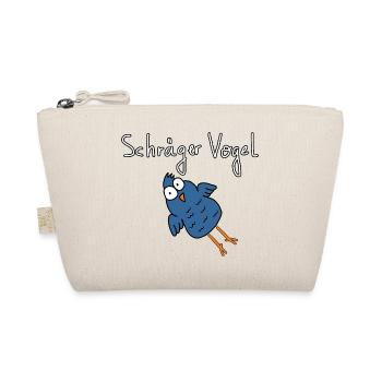 Schräger Vogel - Bio-Täschchen - Natur - Vorne