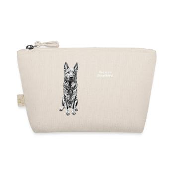 German Shepherd Dog Motif Shepherd Dog - Organic Pouch - nature - Front