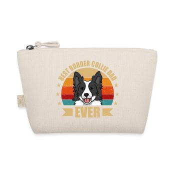BEST BORDER COLLIE PAPA - Organic Pouch - nature - Front