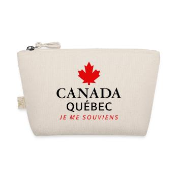 Kanada Quebec Maple Leaf Ahornblatt I love Canada - Organic Pouch - nature - Front