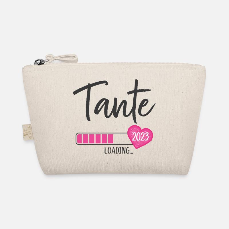 Tante Loading 2023 Herz Nichte Mädchen Bio-Täschchen