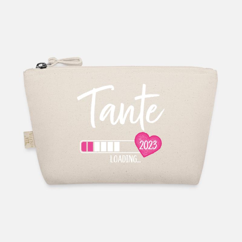 Tante Loading 2023 Herz Nichte Mädchen Bio-Täschchen