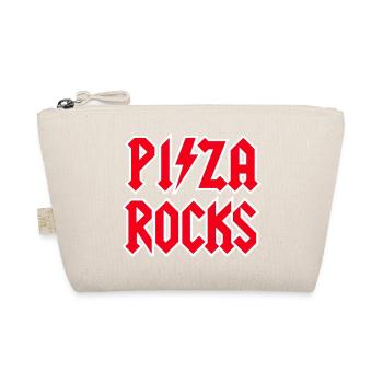 Funny pizza Rocks Rock Music Pizzeria Metal lover - Organic Pouch - nature - Front