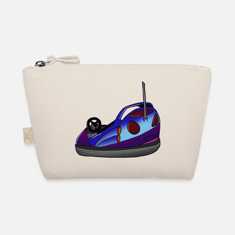 Bumper car retro - drawn Organic Pouch