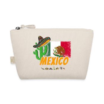 Cactus vintage du Mexique avec drapeau, Sombrero - Trousse biologique - nature - Devant