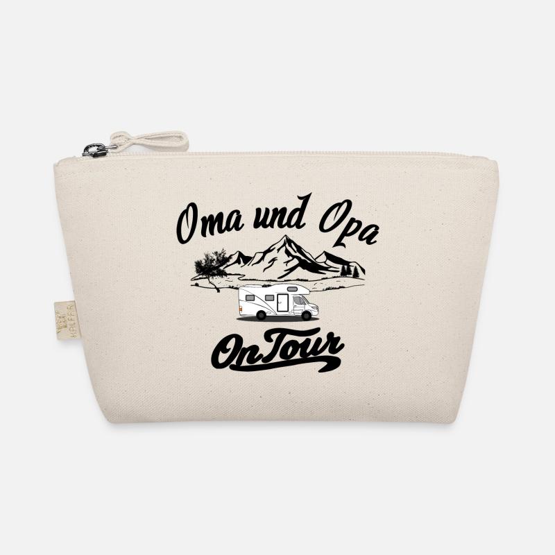 Oma und Opa on Tour Wohnwagen - Bio-Täschchen - Natur