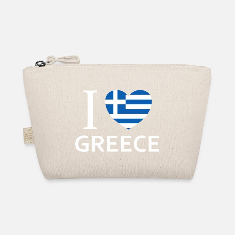 I love Greece - Bio-Täschchen - Natur