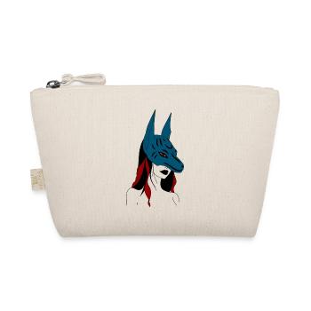 Anime Girl with Anubis Mask - Organic Pouch - nature - Front