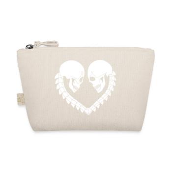 Coeur de crânes blanc - Trousse biologique - nature - Devant