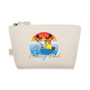 Fishing Dad Angeln Angler Vater und Sohn - Bio-Täschchen - Natur - Vorne