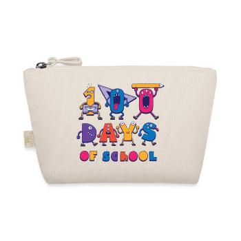100 Tage Schule 100 Tage Schule Geschenk Inspirati - Bio-Täschchen - Natur - Vorne