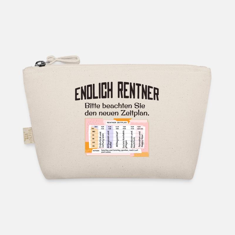 Endlich Rentner Zeitplan Tagesablauf Wochenplan Bio-Täschchen