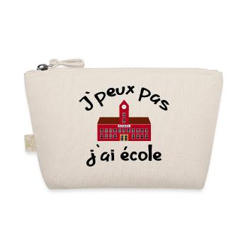 J peux pas, j'ai école - Trousse biologique - nature - Devant