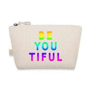 Beautiful word beauty cool funny pun motif - Organic Pouch - nature - Front