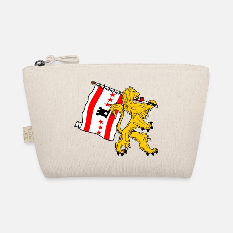 Lion with flag Drenthe drenthe flag Organic Pouch