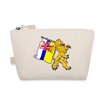 Lion with flag Limburg the limburg flag - Organic Pouch - nature - Front