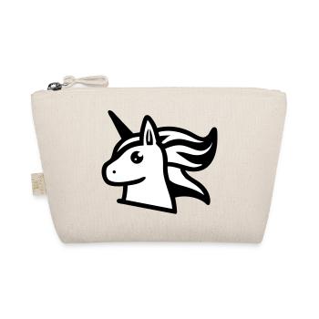 Mignonne licorne de style bande dessinée - Trousse biologique - nature - Devant