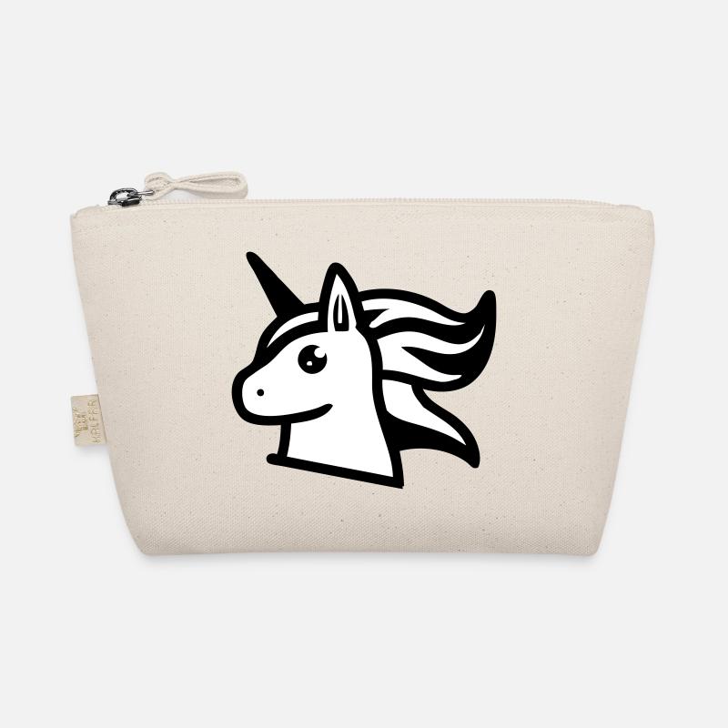 Cute comic-style unicorn Organic Pouch