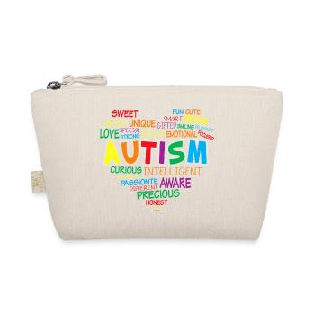 Autism Struggle Education Autistic Autistic Puzzle - Organic Pouch - nature - Front