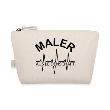 Maler aus Leidenschaft Symbol Malermeister Puls - Bio-Täschchen - Natur - Vorne