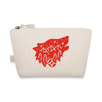 Red wolf totem of nature - Organic Pouch - nature - Front