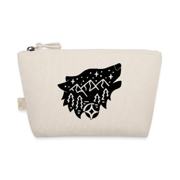 Black wolf totem of nature - Organic Pouch - nature - Front