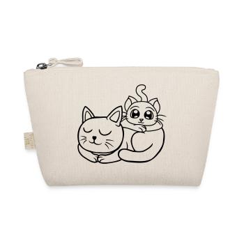 Chilling cats friends on each other - Organic Pouch - nature - Front