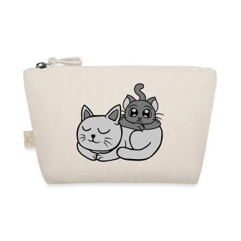 Amis 2 chats l’un sur l’autre - Trousse biologique - nature - Devant