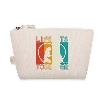 Hund - Life gets better together - Bio-Täschchen - Natur - Vorne