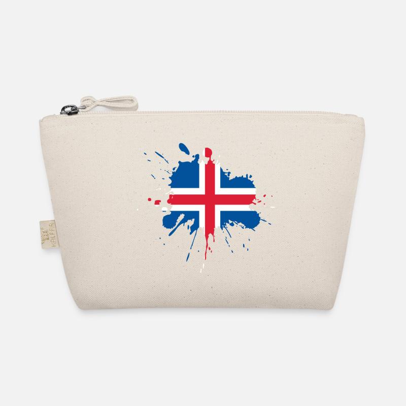 Iceland Flag Spot Design Organic Pouch
