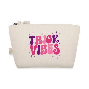Trick Vibes Joke Funny Halloween - Organic Pouch - nature - Front