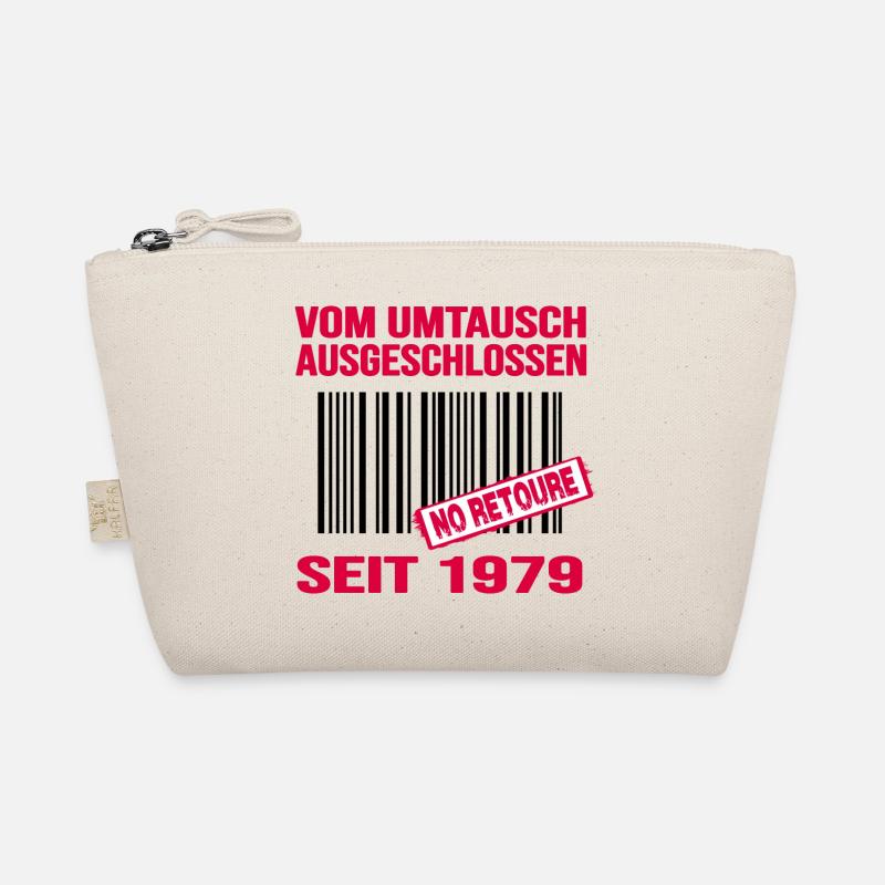 1979 geburtstag 43 jahre jubiläum barcode retoure Bio-Täschchen