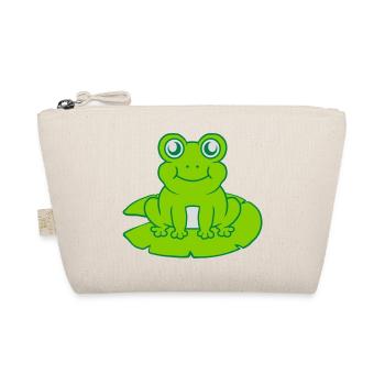 Frog sits water lily Seeblatt - Organic Pouch - nature - Front