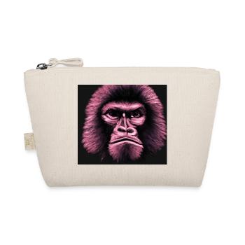 Sad Monkey - Animal Portrait Pop Art Style - Organic Pouch - nature - Front