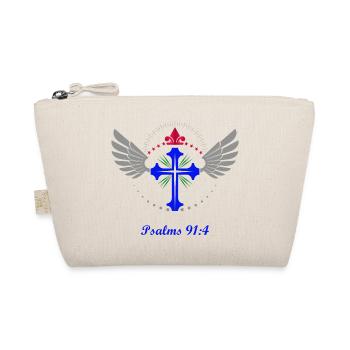 Psalm 91:4, cross, religious, wings, crown, appearance - Organic Pouch - nature - Front