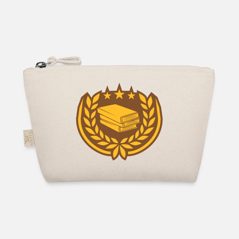 Books Stack Stars Laurel Wreath Organic Pouch