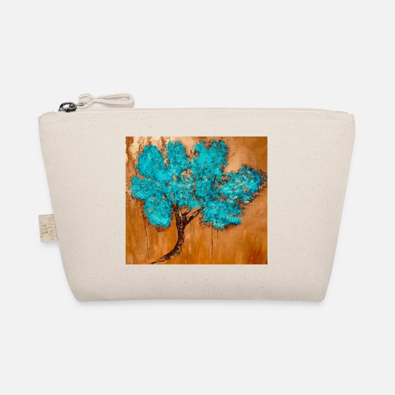 Blue Blossom Tree Bio-Täschchen