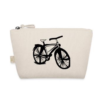 Bicycle Doodle Bicycles Cycling Vector 6 - Organic Pouch - nature - Front