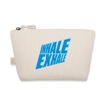 inhale exhale yoga Zitat - Bio-Täschchen - Natur - Vorne