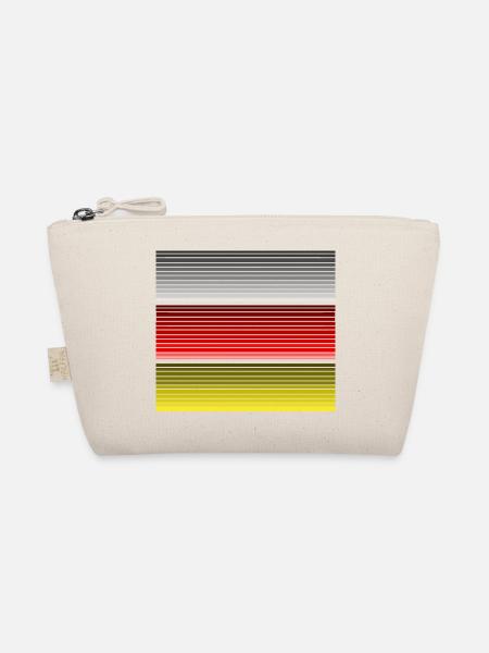 Cool Ossetia Flag Vapor Wave Designs - Organic Pouch - nature - Front
