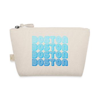 Boston Repeat Pattern Blue Gradient - Organic Pouch - nature - Front