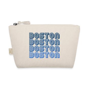 Boston Block Grid Pattern - Organic Pouch - nature - Front