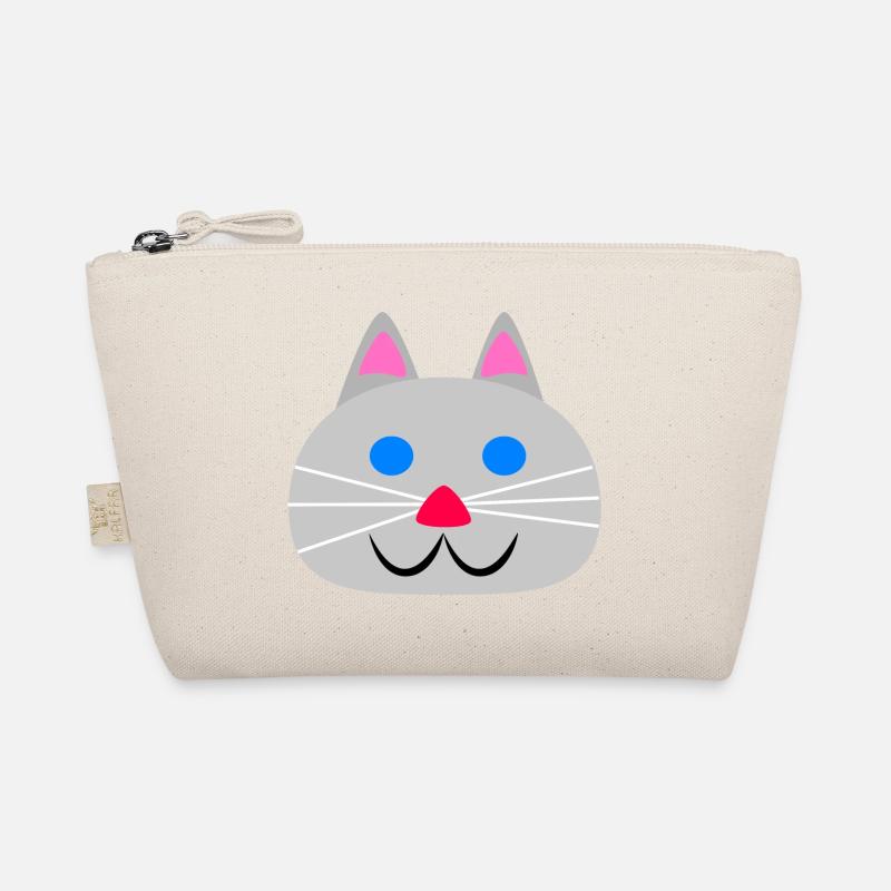 Cute cat face Organic Pouch
