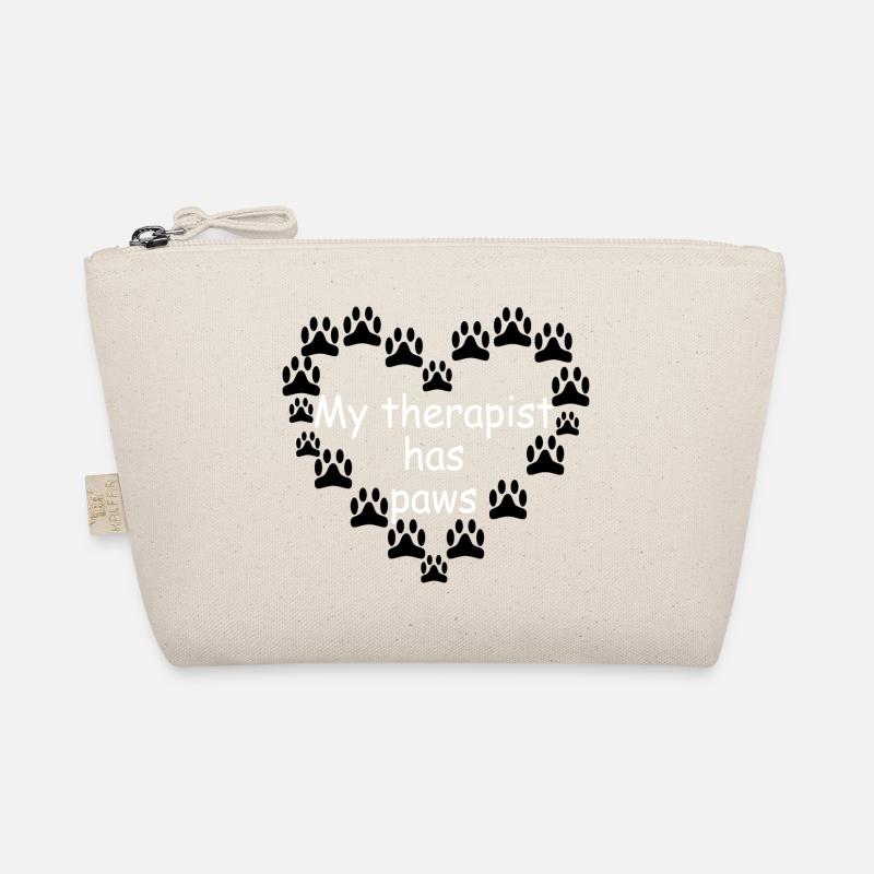My therapist has paws - Organic Pouch - nature