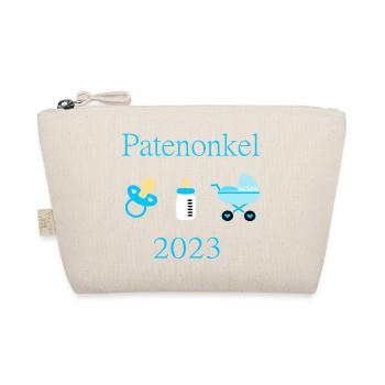 Patenonkel 2023 Geburt Junge Taufe - Bio-Täschchen - Natur - Vorne