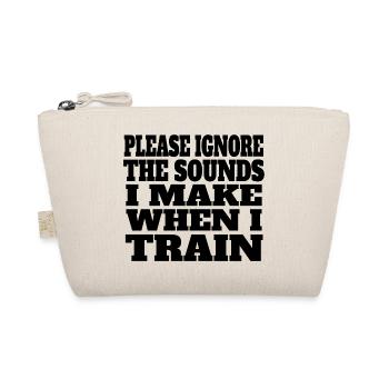 Fitness Strength Training Bodybuilder Athlete Muscle - Organic Pouch - nature - Front